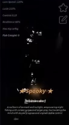 Dreambreaker Rod Fisch Stats