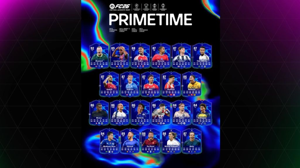 EA FC 26 UEFA Primetime Promo Players