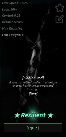 Eidolon Rod in Fisch