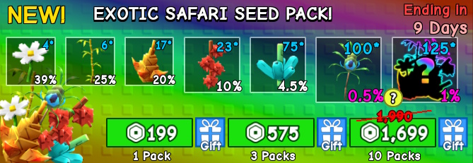 Exotic Safari Seed Pack grow a Garden