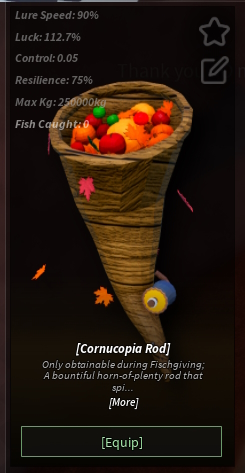 Fisch Cornucopia Rod Fisch
