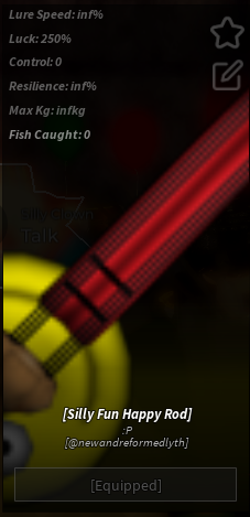 Fisch Silly fun Happy Rod Stats