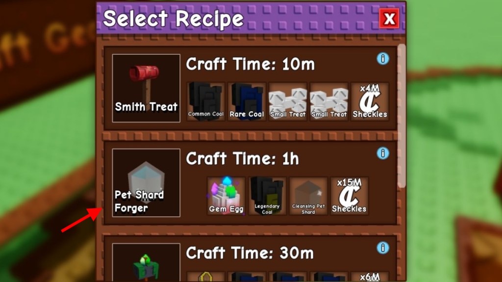 Fragmento de Mutación de Mascota Forjador en Grow a Garden