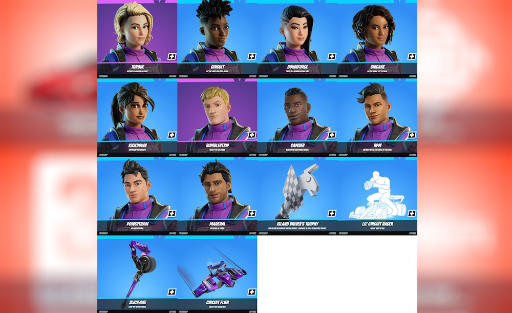 Fortnite F1 racers