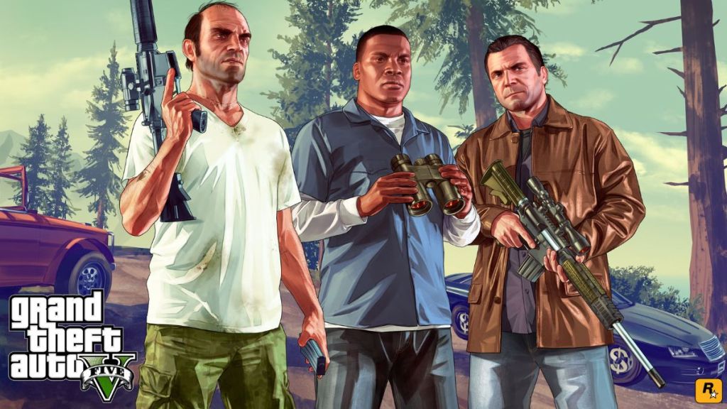 Cover art featuring GTA 5's protagonists