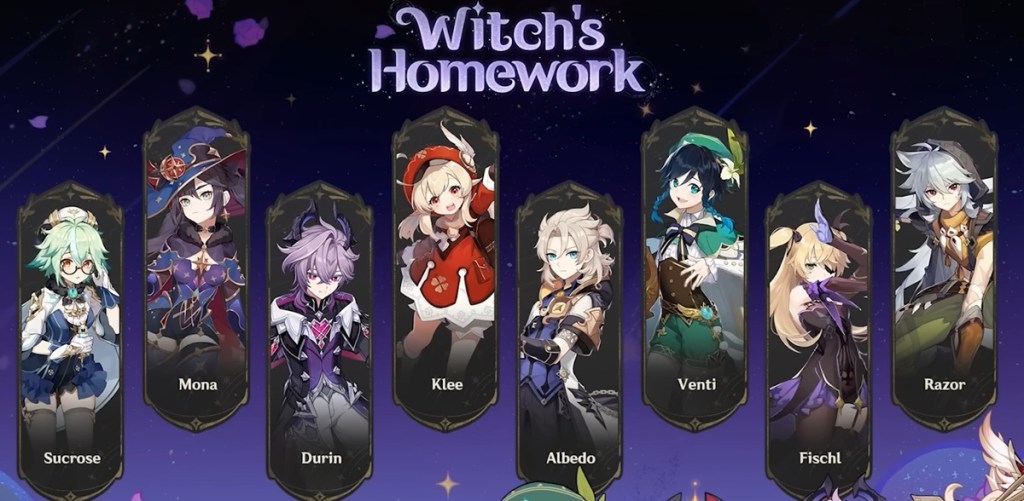 Hexerei characters Genshin Impact