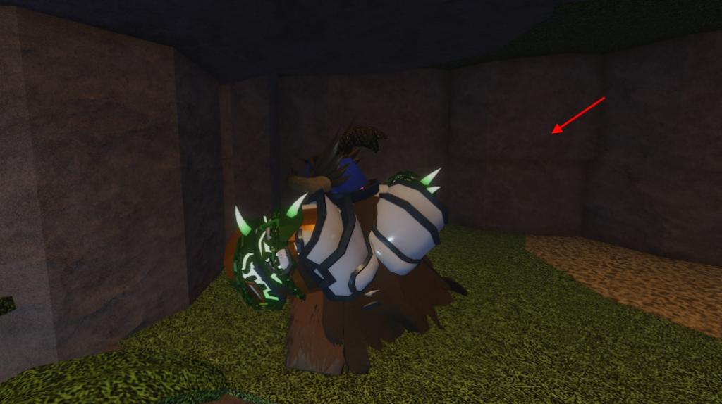 Hidden door wall to find Tomo's Cat in The Forge