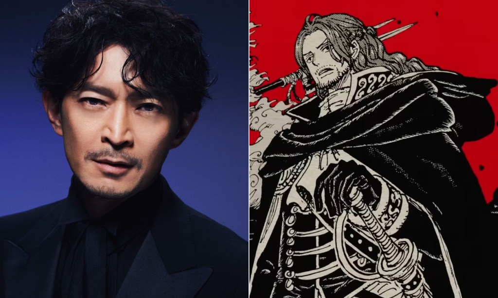 Kenjiro Tsuda as Figarland Shamrock (Shanks Twin) in One Piece anime