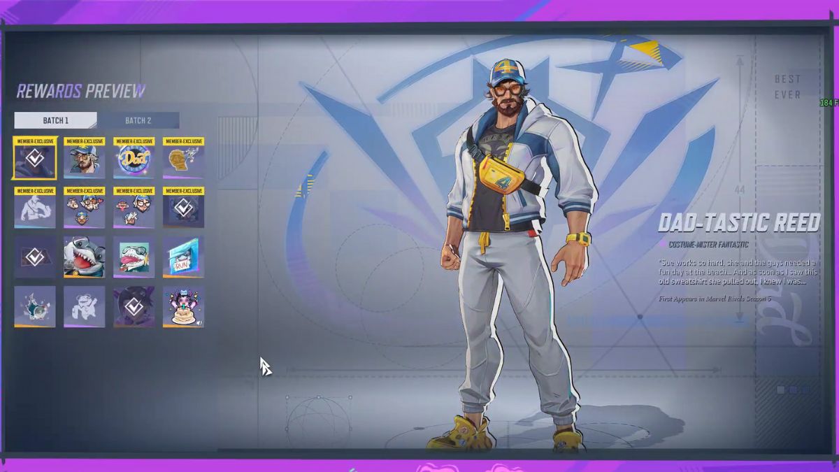 Marvel Rivals Jeff's Break Time Rewards Batch 1