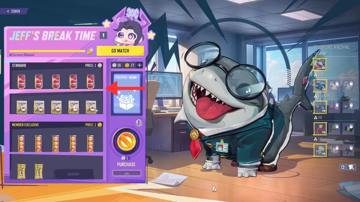 Marvel Rivals Jeff's Break Time Vending Machine