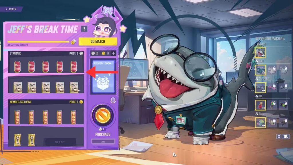 Marvel Rivals Jeff's Break Time Vending Machine