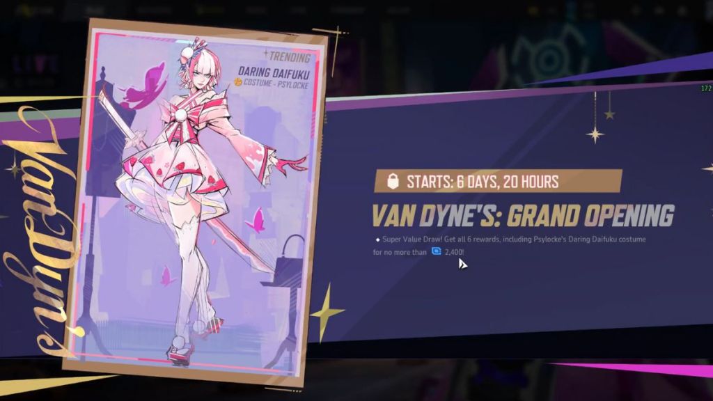 Marvel Rivals Van Dyne's Grand Opening