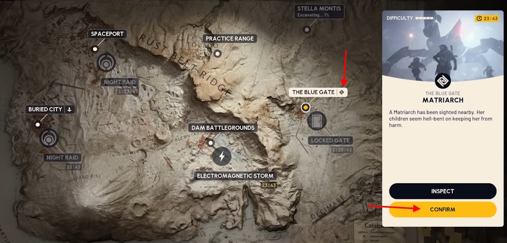 Evento de la Matriarca en el mapa de Arc Raiders