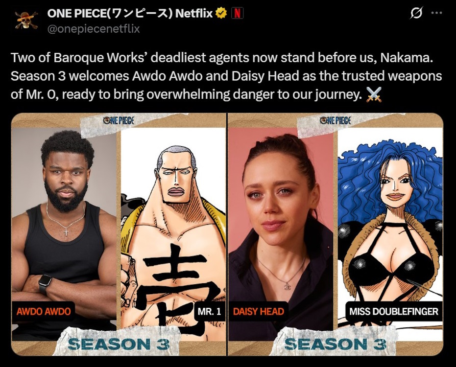 Mr. 1 and Miss Doublefinger announcements