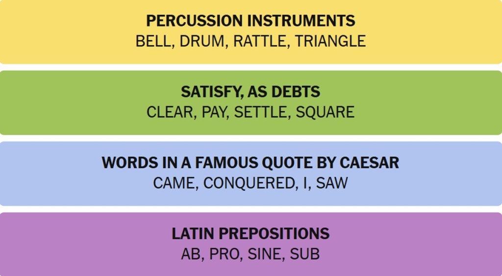 NYT Connections Answers November 10
