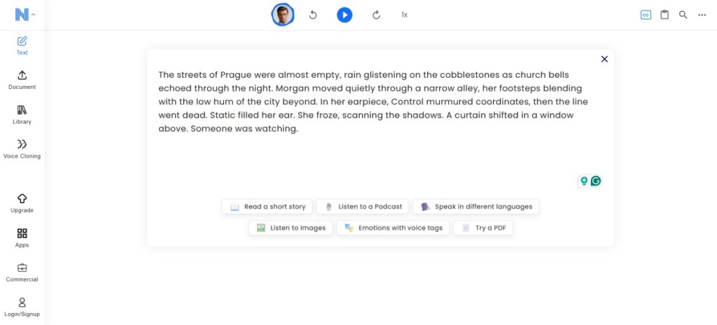 Natural Reader AI tool for sudents screenshots