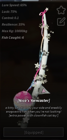 Nico's Yarncaster rod Fisch
