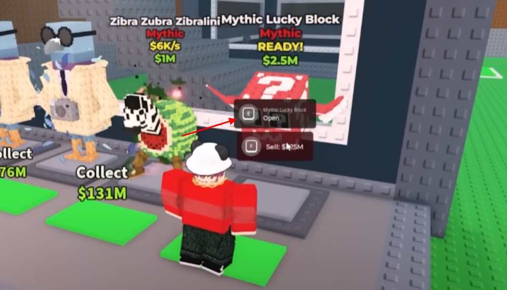 Open Lucky Blocks Steal a Brainrot