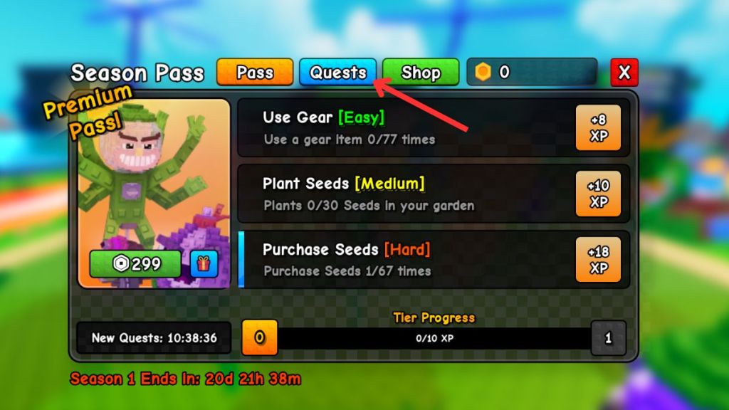 Plants vs Brainrots Season Pass Quests