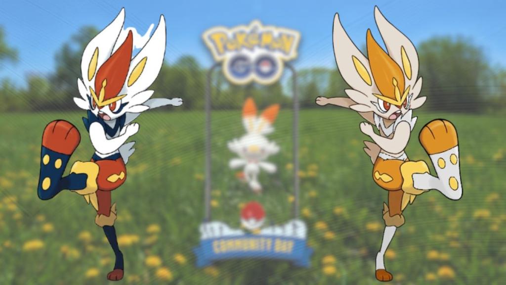 Pokemon GO Cinderace and its shiny