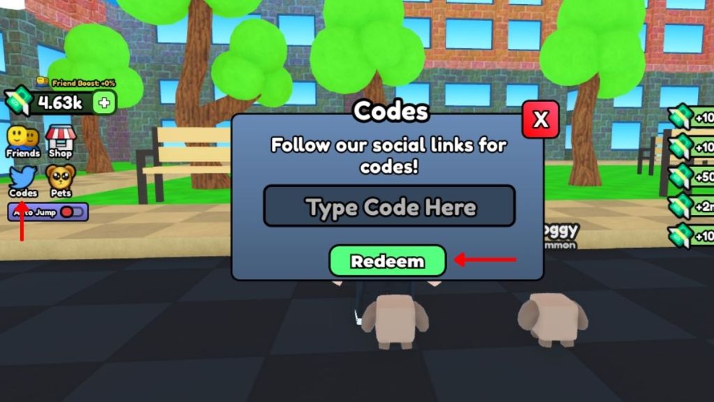 Redeem Run and Jump codes