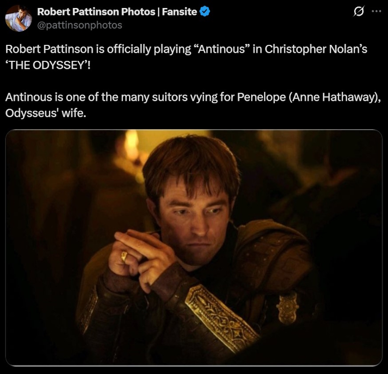 Robert Pattinson in The Odyssey