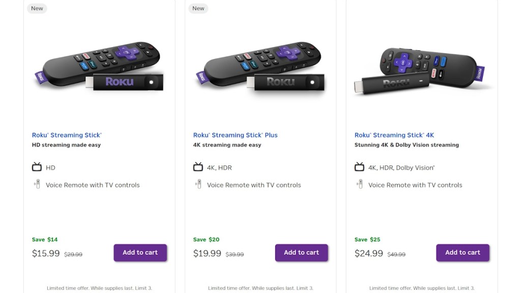 Roku streaming devices