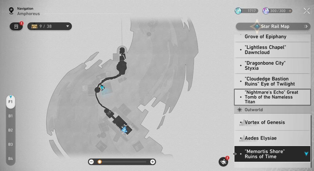 Ruins Courtyard HSR 3.7 Golden Scapegoat in Ruins of Time location