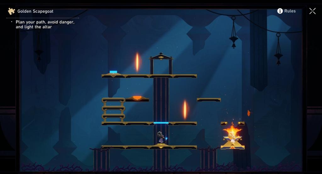 Ruins Courtyard HSR 3.7 Golden Scapegoat in Ruins of Time