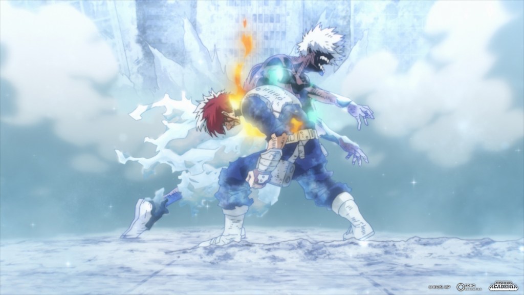 Shoto vs Dabi in MHA anime