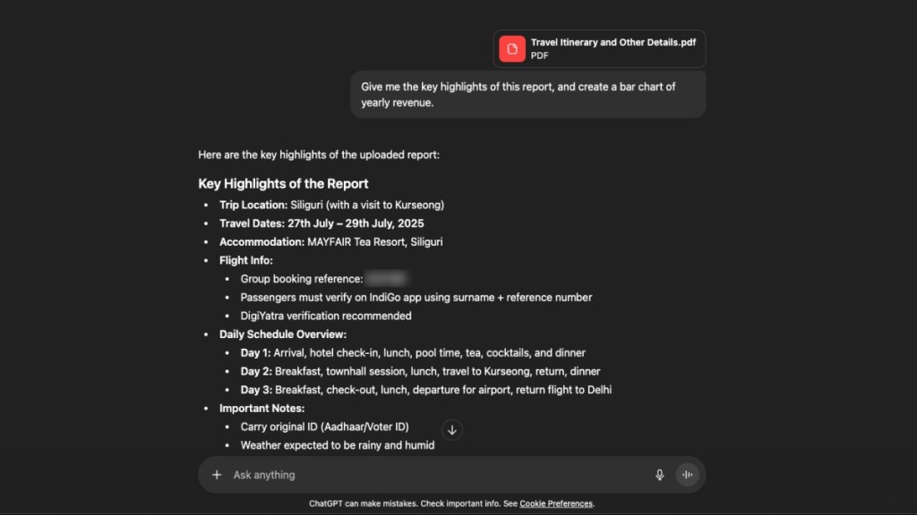 Give me the key highlights of this report, and create a bar chart of yearly revenue