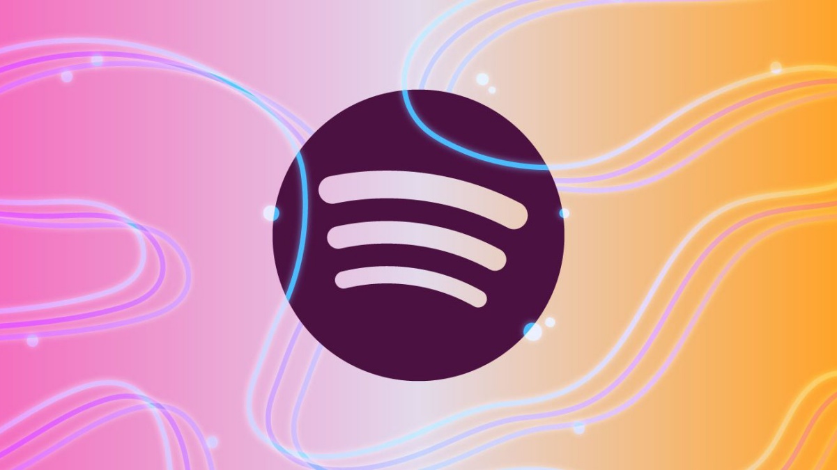 Spotify Logo on a whimsical background