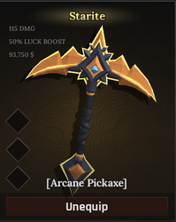 StaritePickaxe