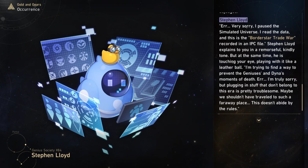 Stephen Lloyd avatar in Gold and Gears HSR