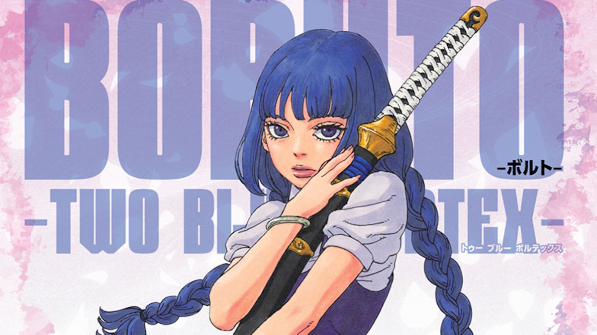 Sumire holding Boruto's sword