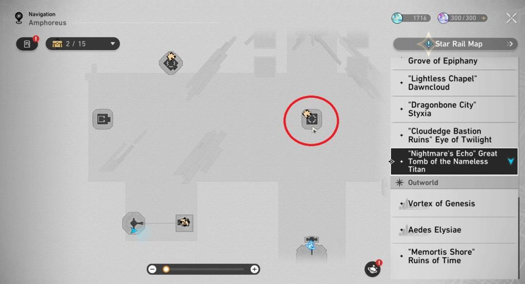 Third Golden Scapegoat HSR 3.7 in Nameless Titan tomb location