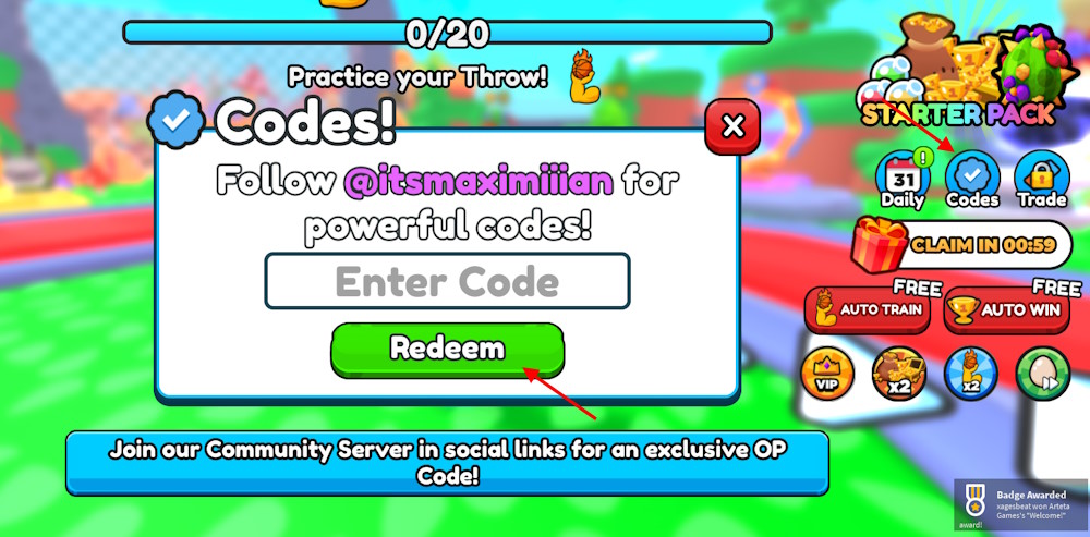 Throw a Basketball codes Redeem