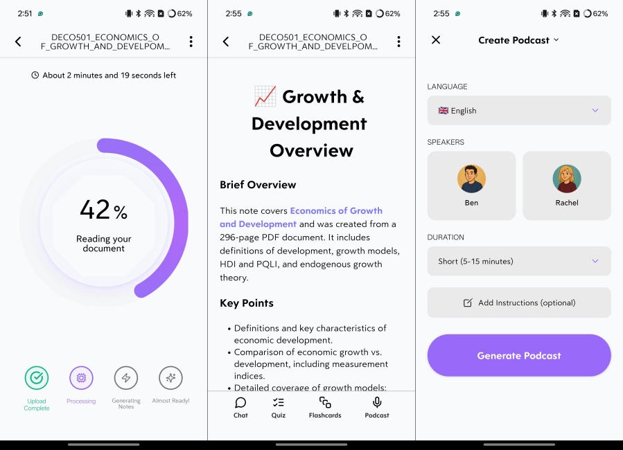 Turbo AI Note Taking App Screenshots Android