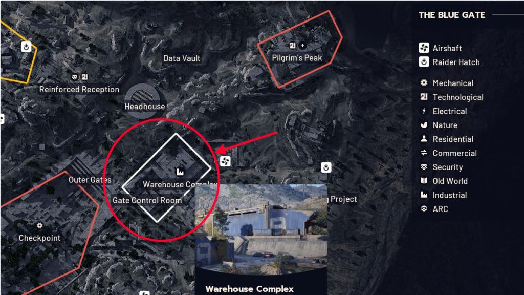 Warehouse Complex Blue Gate Arc Raiders