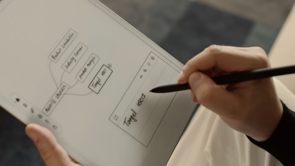 Writing-on-the-E-Reader-tablet-with-EMR-stylus