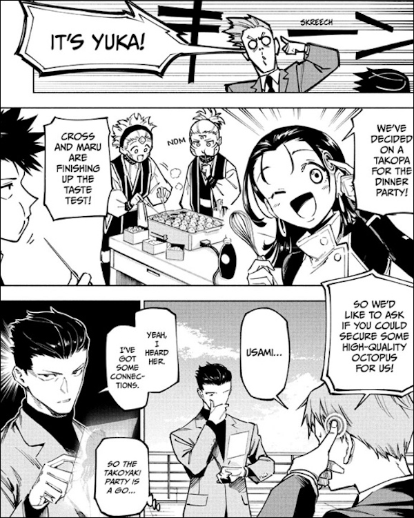 Yuka making a Takoyaki party