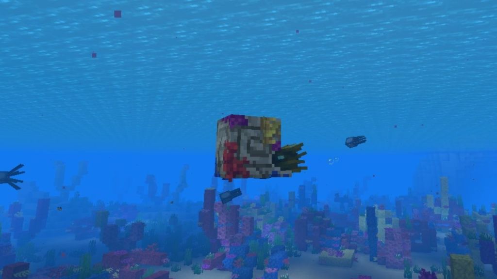 Zombie Nautilus in Warm Ocean Minecraft