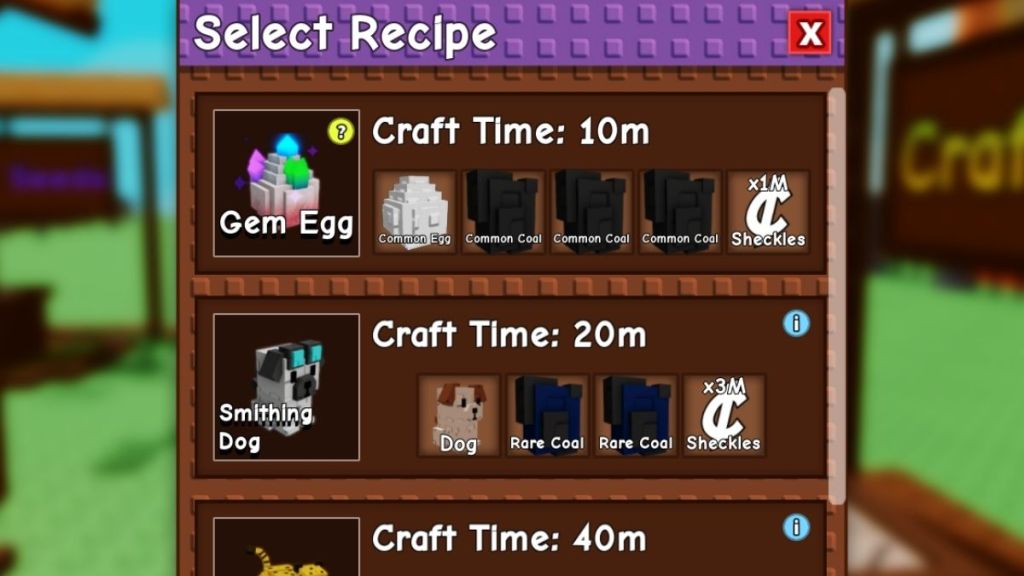 all pet crafting recipes