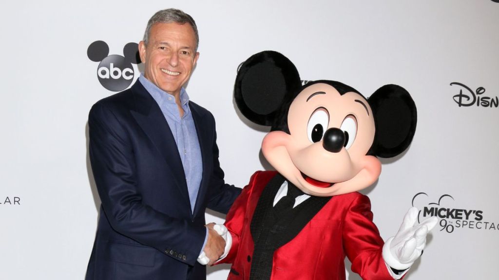 Bob Iger and Mickey Mouse