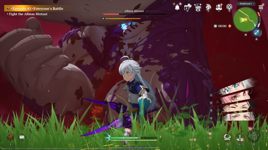 Albion boss fight in Seven Deadly Sins Origin