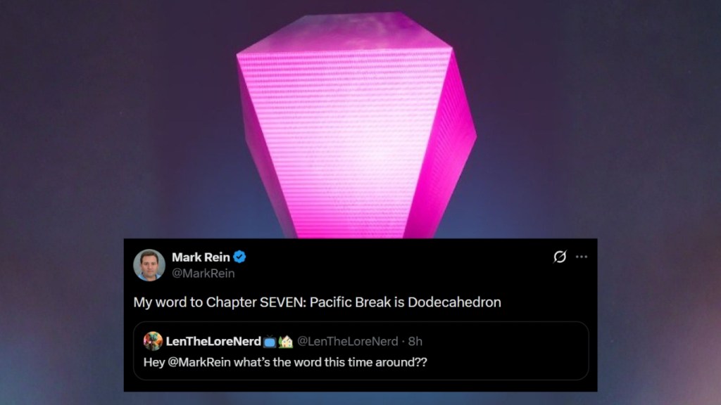 Fortnite Chapter 7 Word by Mark Rein