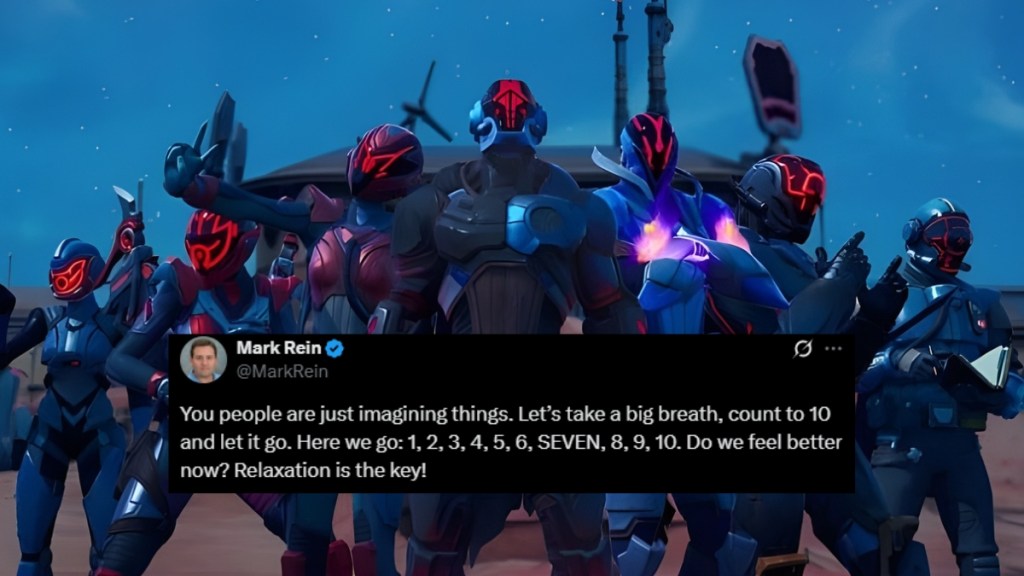 Fortnite The Seven Mark Rein Tweet