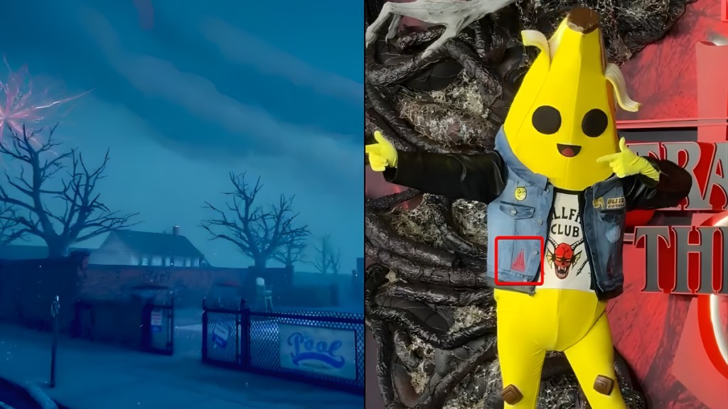 Fortnite Upside Down Map and Peely Skin