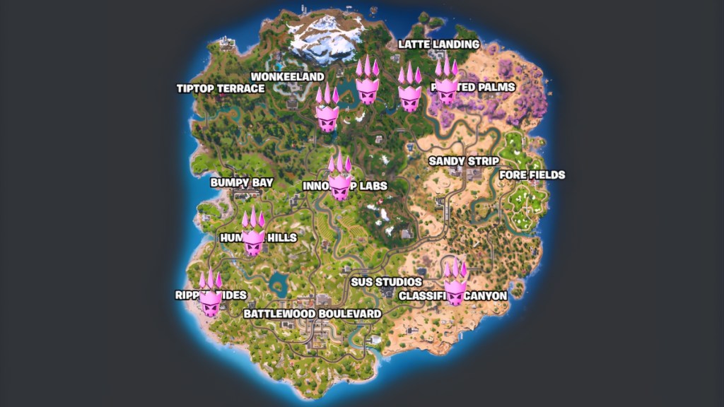 Fortnite Chapter 7 Boss Map