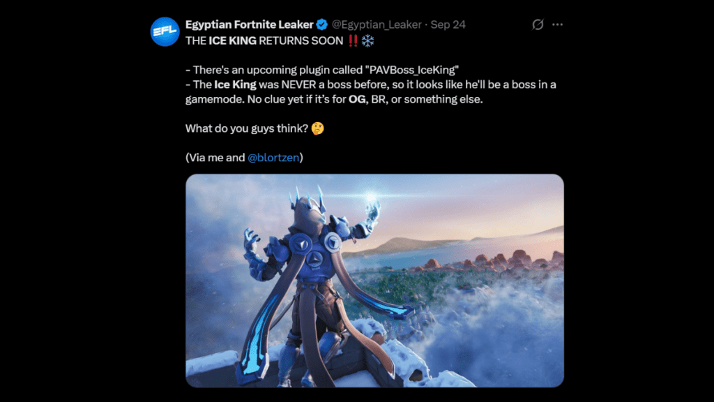 Fortnite Chapter 7 Ice King
